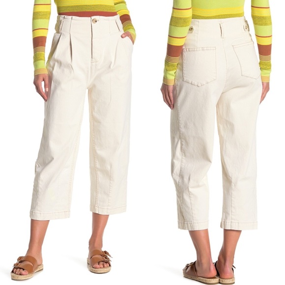 Free People Pants - Free People Pleated Carrot Pants